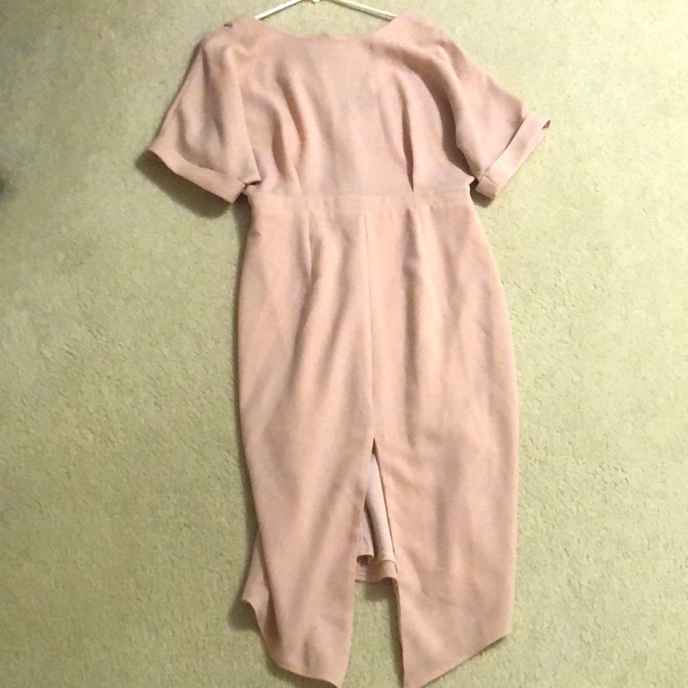Pink boatneck asos dress size 8